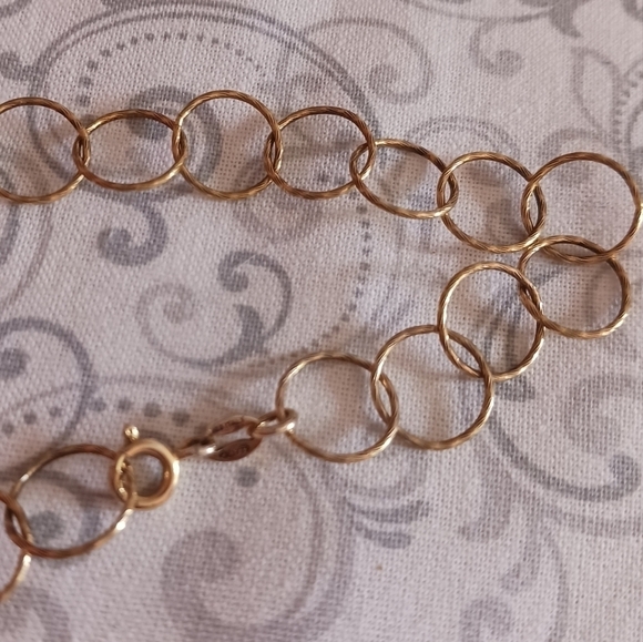 925 Italy KA 1772 Sterling Silver Gold Plated Chain Link Necklace - Picture 13 of 16